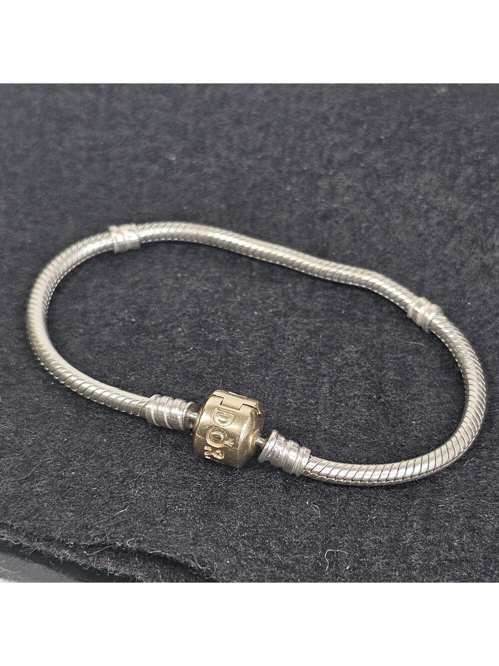 Pandora 14k Gold And Sterling Silver Charm Bracelet Beautiful!